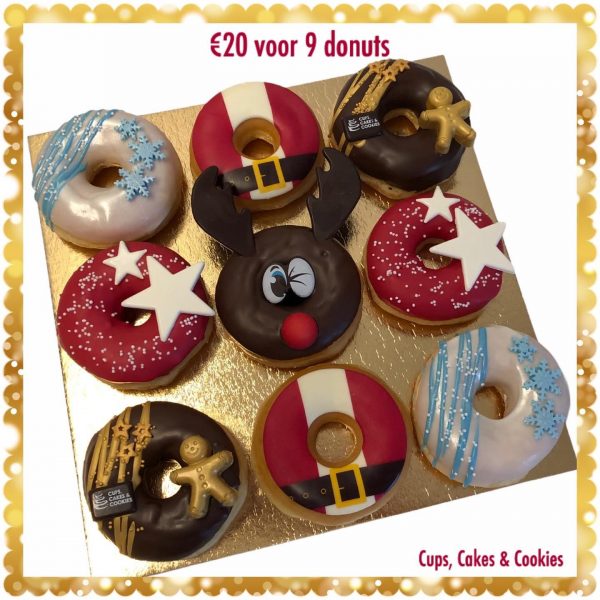 Donuts Kerst 9 stuks